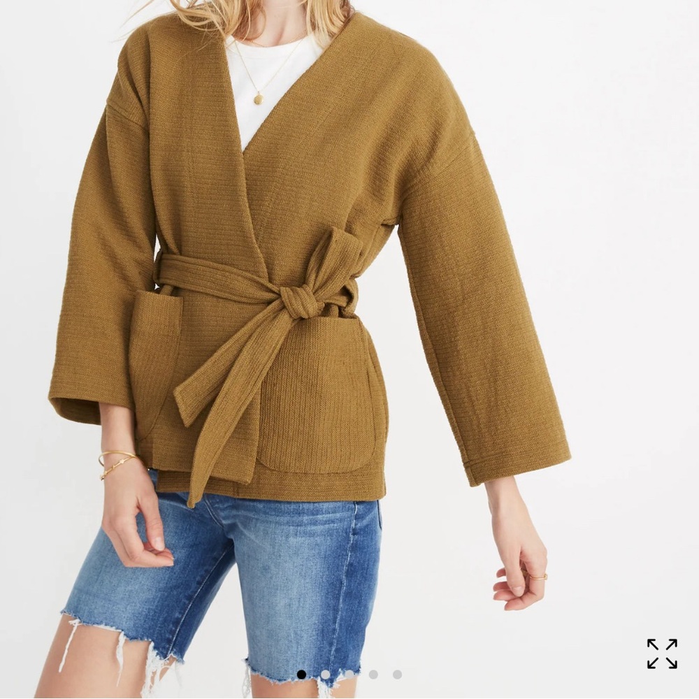 Madewell Texture + Thread tie cardigsn